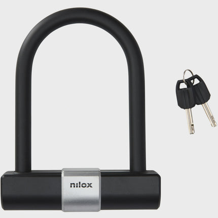 U-Lock for Bikes and Scooters, Metal, 22x17 cm, 2 Keys
