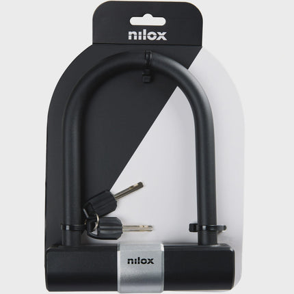 U-Lock for Bikes and Scooters, Metal, 22x17 cm, 2 Keys
