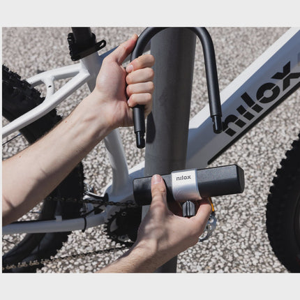 U-Lock for Bikes and Scooters, Metal, 22x17 cm, 2 Keys