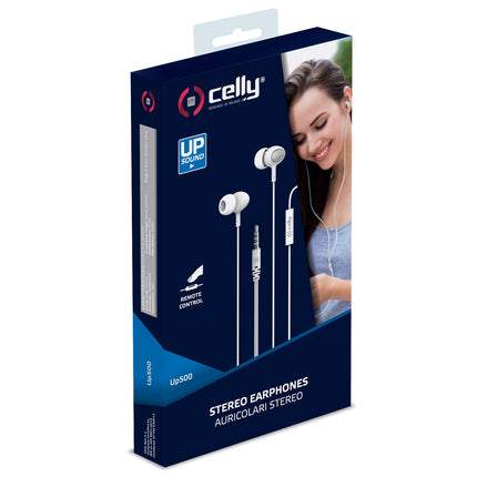 Stereo náhlavní souprava UP500 do uší, bílá