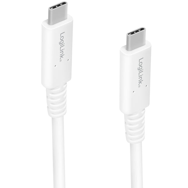 USB 4 Gen3x2 USB-C - USB-C, 40 Gbit/s 100 W 0,8 m Weiß