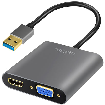 Adaptér USB-A 3.0 -> HDMI samice + VGA samice