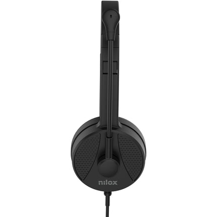 USB-A Headset mit Mikrofon, On-Ear, Schwarz