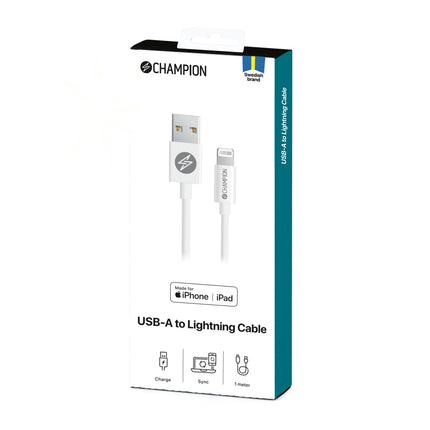 USB-A-auf-Lightning-Kabel 1 m Weiß