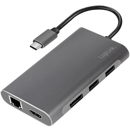 USB-C-Dock 8-in-1 HDMI/DP/RJ45/USB/USB-C 100 W