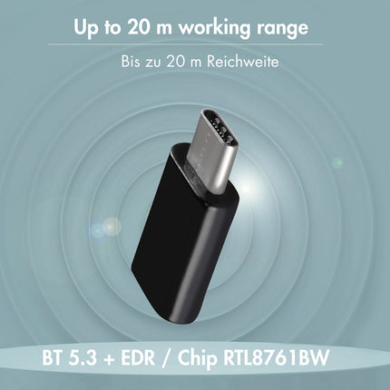USB-C-Adapter Bluetooth 5.3 20m