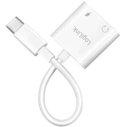 USB-C Adapter mit 1 x Audioanschluss, 1 x USB-C PD 60W Weiß