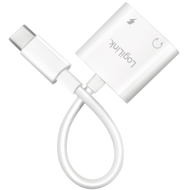 USB-C Adapter mit 1 x Audioanschluss, 1 x USB-C PD 60W Weiß