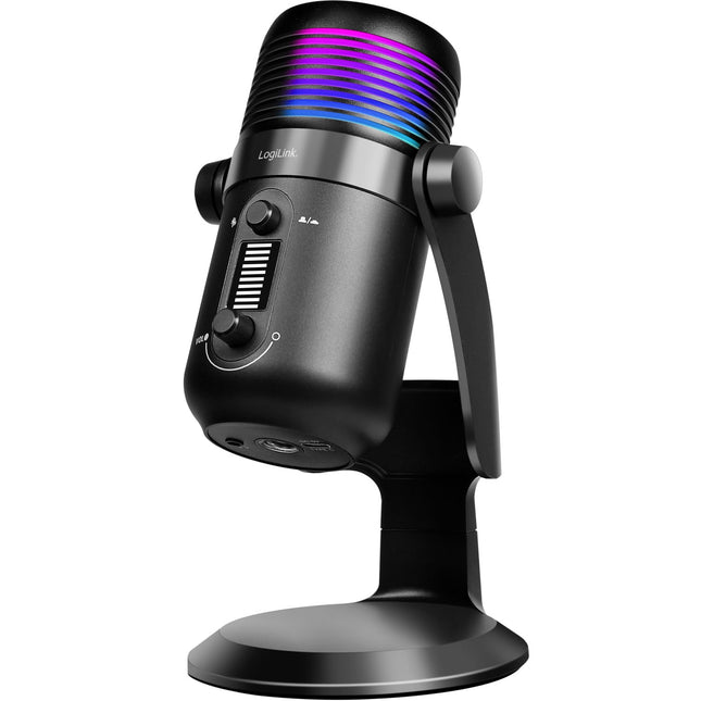 USB-Kondensatormikrofon mit RGB-Beleuchtung, 192 kHz/24-Bit