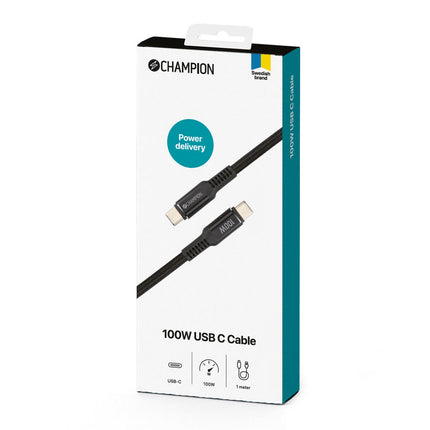USB-C-Kabel 100 W 1 m Schwarz