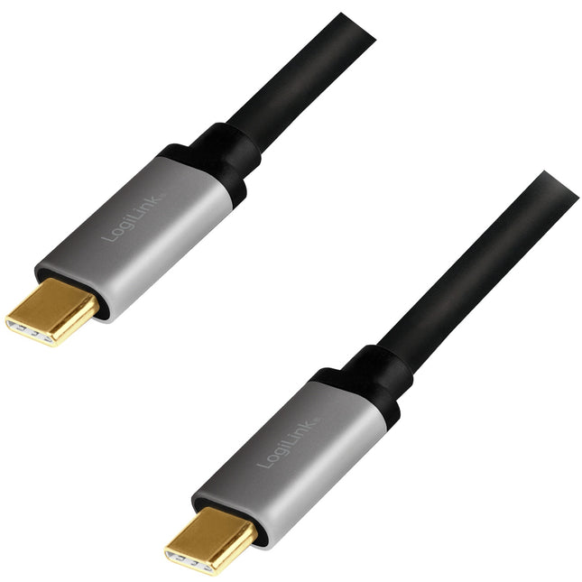 USB-C-Kabel USB 2.0 PD 3.0 100W 480 Mbps Alu 1,5m