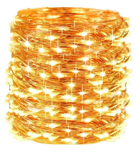 USB Weihnachtsbeleuchtung - Kabel 300 LED warmweiß 
