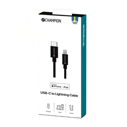 USB-C-auf-Lightning-Kabel 1 m Schwarz