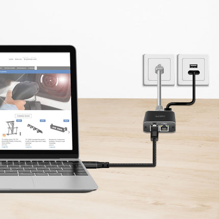 USB-C auf RJ45 Ethernet Kabel, 1 Gbit/s, 1m Länge