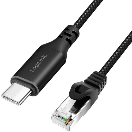 USB-C-auf-RJ45-Ethernet-Kabel, 1 Gbit/s, 2 m Länge