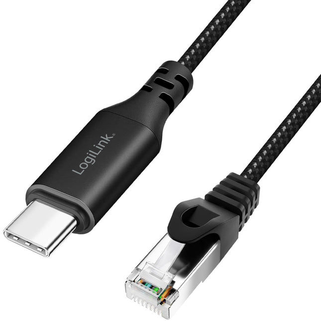USB-C-auf-RJ45-Ethernet-Kabel, 1 Gbit/s, 2 m Länge