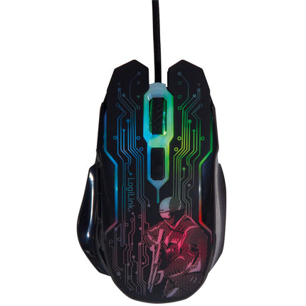 USB Gaming-Maus, 2400 DPI, 6 Tasten, LED-Anzeige
