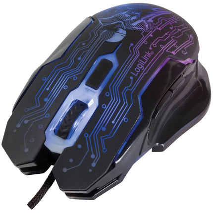 USB Gaming-Maus, 2400 DPI, 6 Tasten, LED-Anzeige