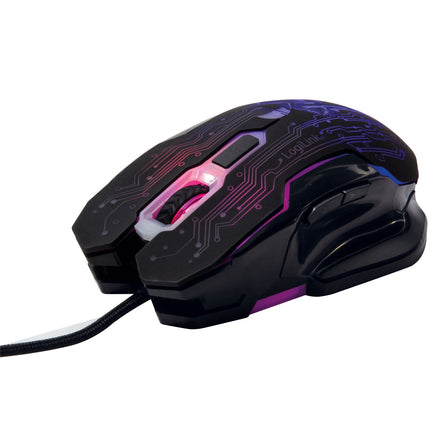 USB Gaming-Maus, 2400 DPI, 6 Tasten, LED-Anzeige