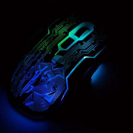USB Gaming-Maus, 2400 DPI, 6 Tasten, LED-Anzeige