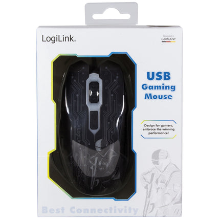 USB Gaming-Maus, 2400 DPI, 6 Tasten, LED-Anzeige
