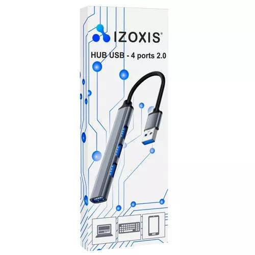 USB-HUB - 1 Anschluss 3.0 + 3 Anschlüsse 2.0 Izoxis 23316 