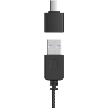 USB headset s ENC, nastavitelný mikrofon, USB-C/USB-A
