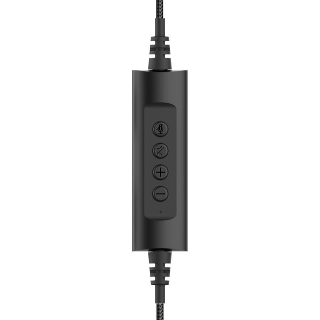 USB-Headset mit ENC, verstellbarem Mikrofon, USB-C/USB-A