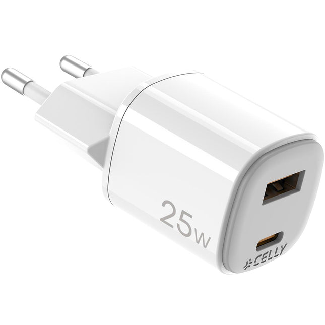 USB-Ladegerät GaN 1 x USB-A + 1 x USB-C PD 25W