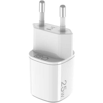 USB nabíječka GaN 1 x USB-A + 1 x USB-C PD 25W