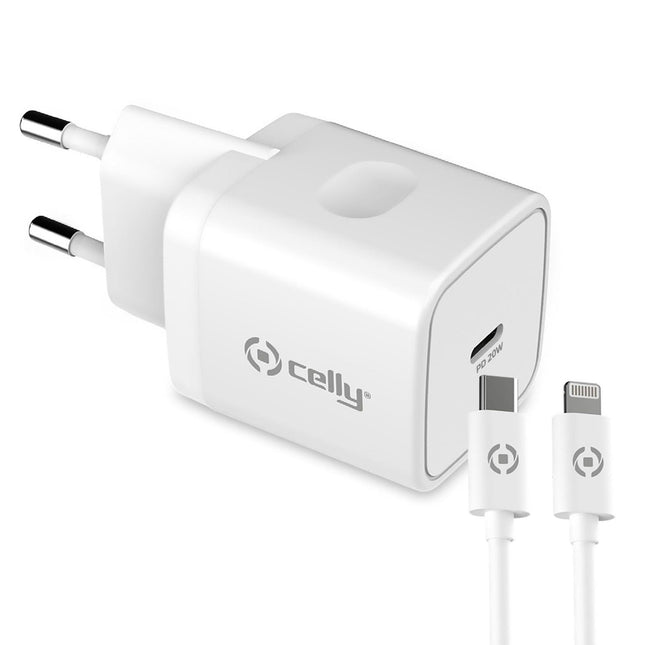 USB-Ladegerät USB-C PD 20W + Lightning-Kabel