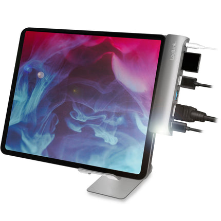 USB-Dockingstation iPad 7-Port USB3.2 Alu