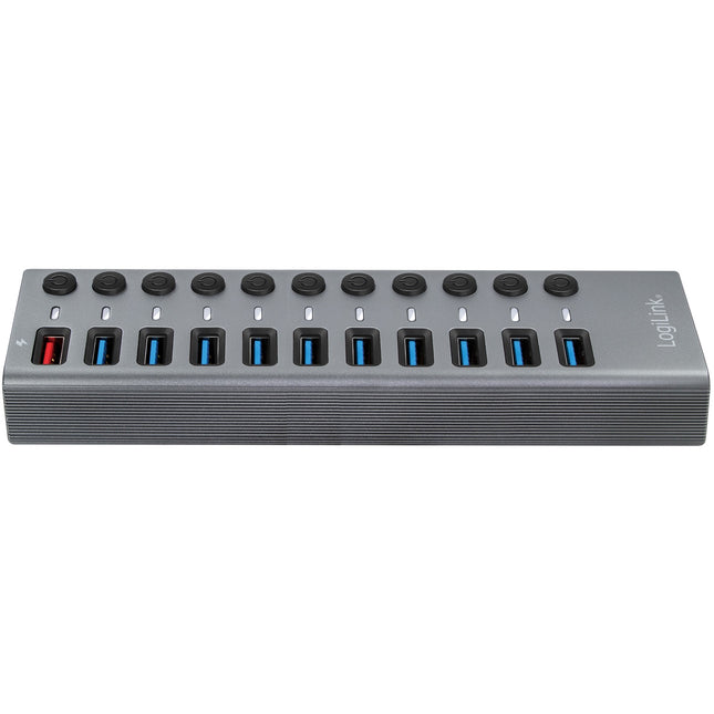 USB-Hub 10+1 Port mit separaten Ein-/Aus-Tasten USB 3.2 Gen 1