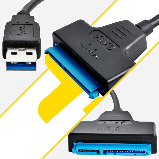 USB-auf-SATA-3.0-Adapter, 2,5-Zoll-HDD/SSD, Plug & Play