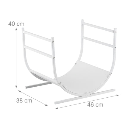 U-förmiges Metall-Kaminholzregal – Halbrundes Design