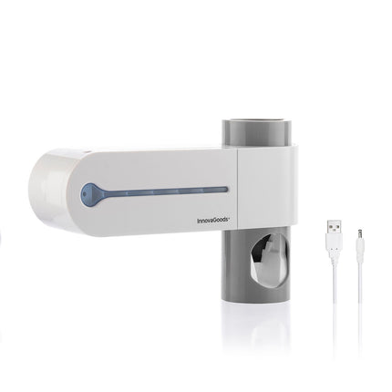 UV-Zahnbürstensterilisator mit Ständer und Zahnpastaspender Smiluv InnovaGoods