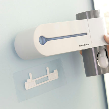 UV-Zahnbürstensterilisator mit Ständer und Zahnpastaspender Smiluv InnovaGoods