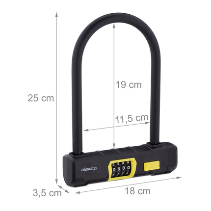 U-lock with number combination