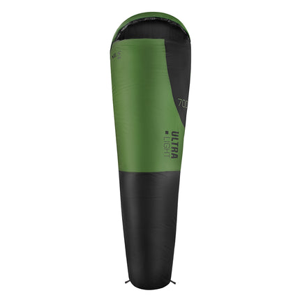 Ultraleichter Schlafsack, Schwarz-Grün, 5-20°C, 710g