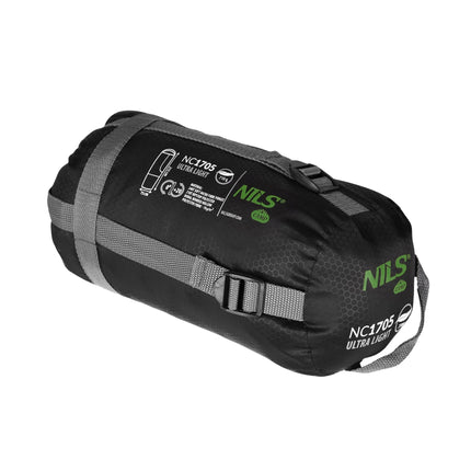 Ultraleichter Schlafsack, Schwarz-Grün, 5-20°C, 710g