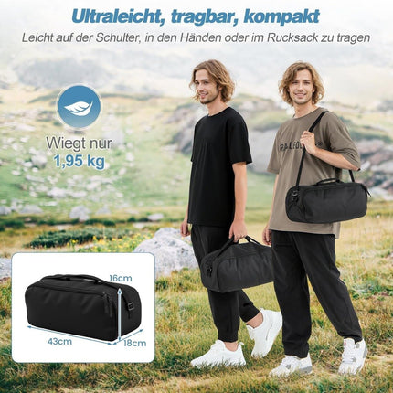 Ultralight Camping Cot with Side Pocket, 193x70x18 cm