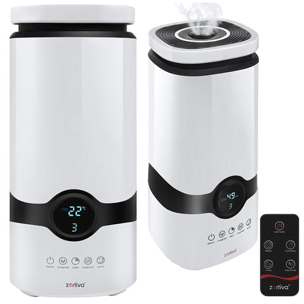 Ultrasonic Air Humidifier 4 L with Aromatherapy and Ionizer, Hygrostat, White