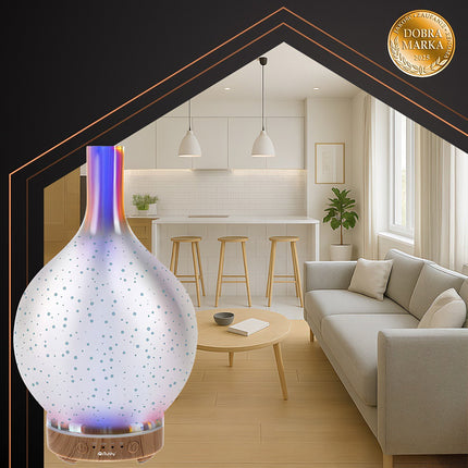 Ultraschall Aroma Diffusor Luftbefeuchter, 200ml, LED-Lichter