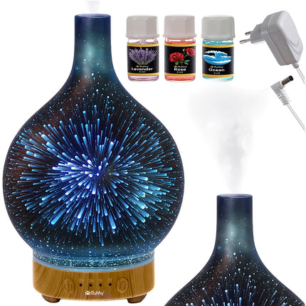 Ultraschall Aroma Diffusor Luftbefeuchter, 200ml, LED-Lichter