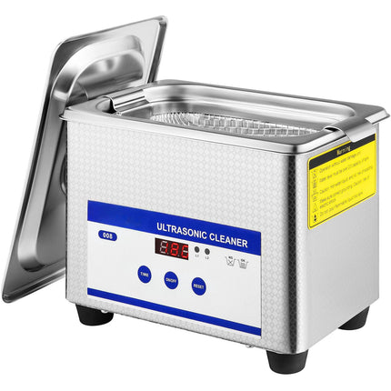Ultrasonic Cleaner 0.8L, Digital Timer, Stainless Steel
