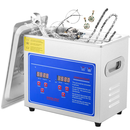 Ultrasonic Cleaner 2.85L, Digital Timer, Heater, 40kHz