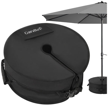 Umbrella Base, 40kg Sand-Filled, Black Oxford Fabric