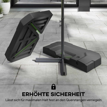 Schirmständergewichte, 2-teilig, HDPE, 80–105 kg Tragfähigkeit