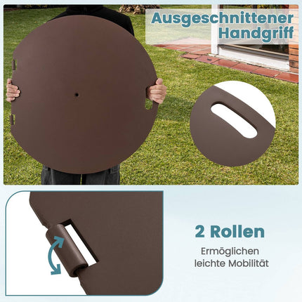 Umbrella Base with Wheels, 23 kg, Fits 41/50 mm Poles