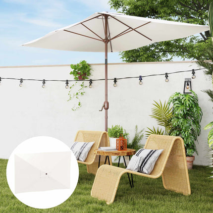 Sonnenschirmbespannung für 200x300 cm Gestelle, UV 50+, Beige